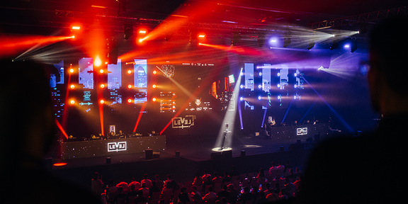 Auf der Mainstage bei LEVEL UP wurden spannende Finali ausgespielt